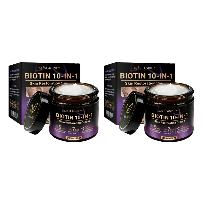 Made and Shipped from USA ✨SEAGRIL® Biotin 10-in-1 Skin Restoration Cream 🍀