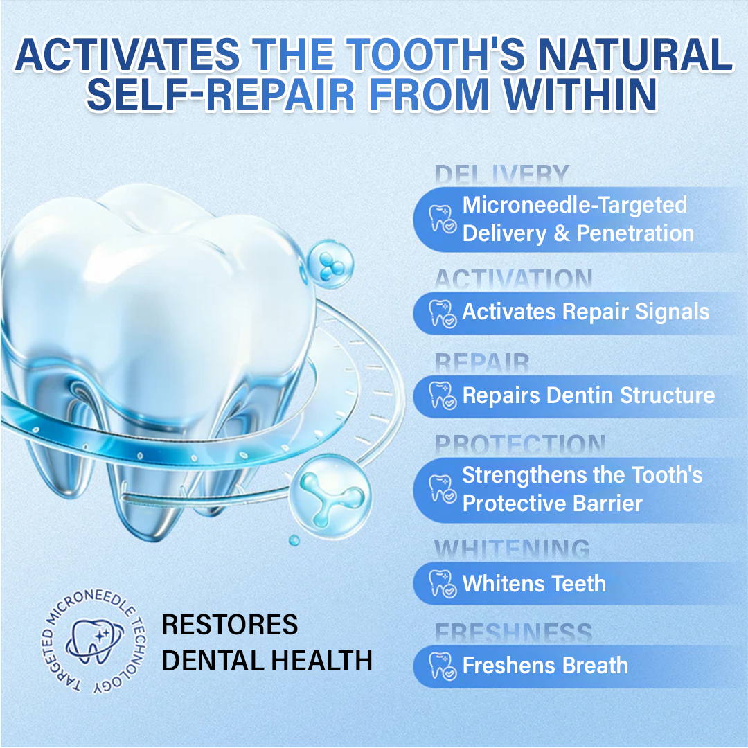 Your Smile🦷SEAGRIL® Tooth & Gum Repair Fast-Dissolving Microneedle Patch✨ (𝟓-𝐢𝐧-𝟏 💎 𝐑𝐞𝐛𝐮𝐢𝐥𝐝 𝐄𝐧𝐚𝐦𝐞𝐥 & 𝐃𝐞𝐧𝐭𝐢𝐧 • 𝐒𝐭𝐫𝐞𝐧𝐠𝐭𝐡𝐞𝐧 𝐆𝐮𝐦𝐬 • 𝐄𝐫𝐚𝐝𝐢𝐜𝐚𝐭𝐞 𝐓𝐚𝐫𝐭𝐚𝐫 & 𝐎𝐝𝐨𝐫 • 𝐖𝐡𝐢𝐭𝐞𝐧𝐢𝐧𝐠 • 𝐒𝐭𝐨𝐩 𝐓𝐨𝐨𝐭𝐡 𝐒𝐞𝐧𝐬𝐢𝐭𝐢𝐯𝐢𝐭𝐲)