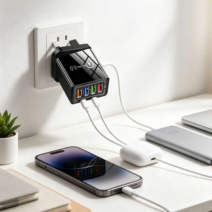 🔥Last Day 50% OFF - The Charger Big Tech Hates | 4-Port Quick Charge 3.0 + AI Performance Boost