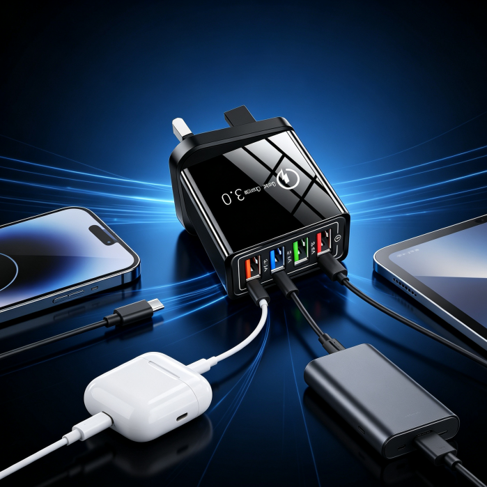 🔥Last Day 50% OFF - The Charger Big Tech Hates | 4-Port Quick Charge 3.0 + AI Performance Boost