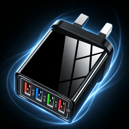 🔥Last Day 50% OFF - The Charger Big Tech Hates | 4-Port Quick Charge 3.0 + AI Performance Boost