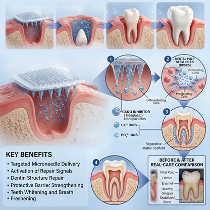 Your Smile🦷SEAGRIL® Tooth & Gum Repair Fast-Dissolving Microneedle Patch✨ (𝟓-𝐢𝐧-𝟏 💎 𝐑𝐞𝐛𝐮𝐢𝐥𝐝 𝐄𝐧𝐚𝐦𝐞𝐥 & 𝐃𝐞𝐧𝐭𝐢𝐧 • 𝐒𝐭𝐫𝐞𝐧𝐠𝐭𝐡𝐞𝐧 𝐆𝐮𝐦𝐬 • 𝐄𝐫𝐚𝐝𝐢𝐜𝐚𝐭𝐞 𝐓𝐚𝐫𝐭𝐚𝐫 & 𝐎𝐝𝐨𝐫 • 𝐖𝐡𝐢𝐭𝐞𝐧𝐢𝐧𝐠 • 𝐒𝐭𝐨𝐩 𝐓𝐨𝐨𝐭𝐡 𝐒𝐞𝐧𝐬𝐢𝐭𝐢𝐯𝐢𝐭𝐲)