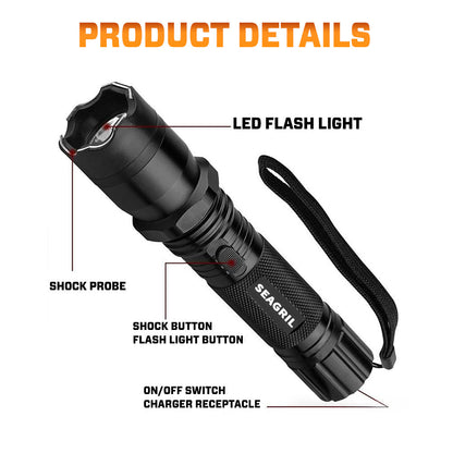 💥 2026 Upgrade 75% OFF ️🔦 SEAGRIL X95 2in1 Stun Flashlight ⚡ Light in Dark, Power in Danger