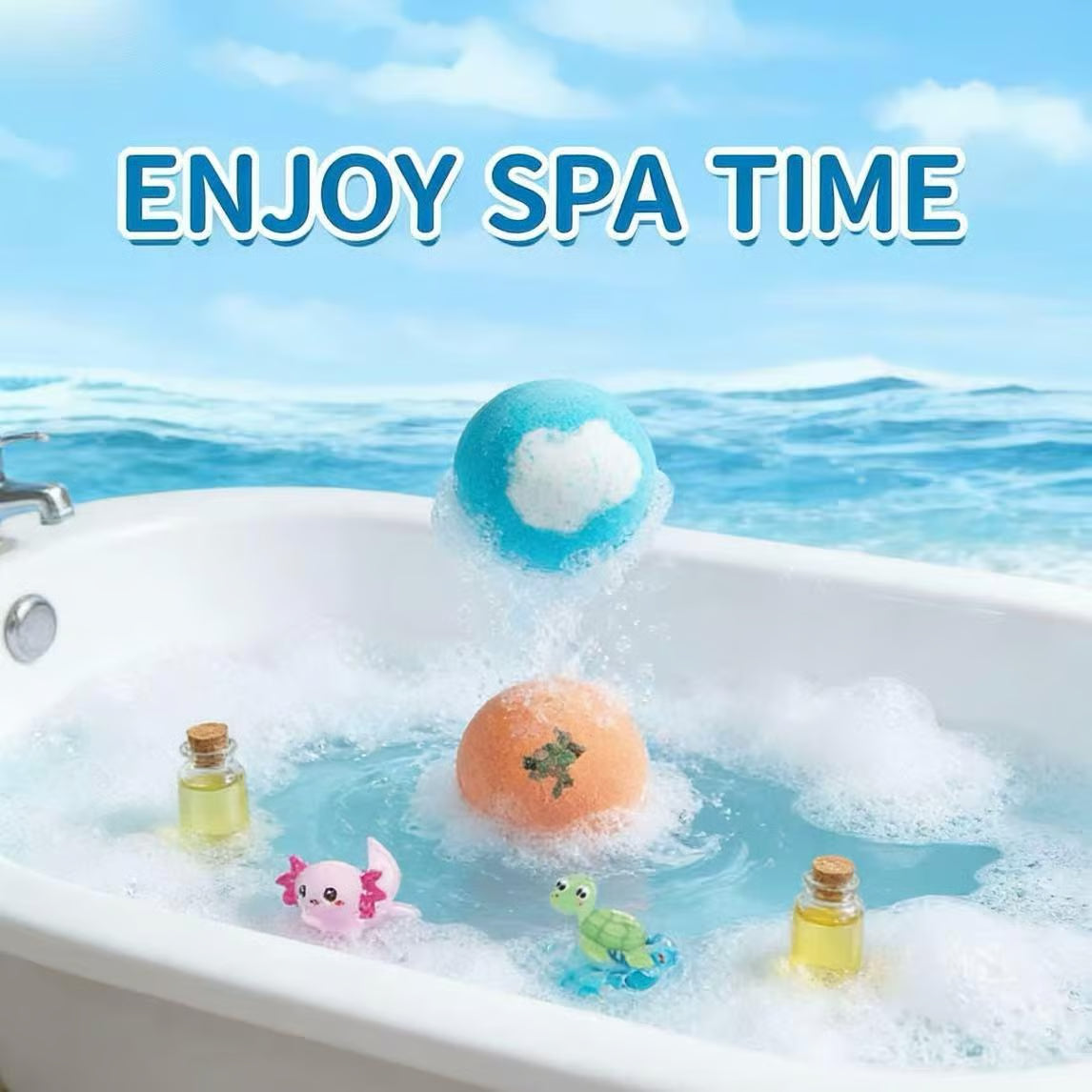🛁🐣Bath Bombs For Kids – 12 Pack With Surprise Toys Inside, Easter Basket Stuffers