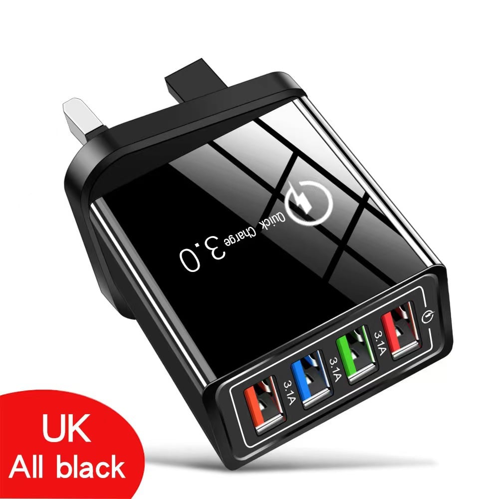 🔥Last Day 50% OFF - The Charger Big Tech Hates | 4-Port Quick Charge 3.0 + AI Performance Boost
