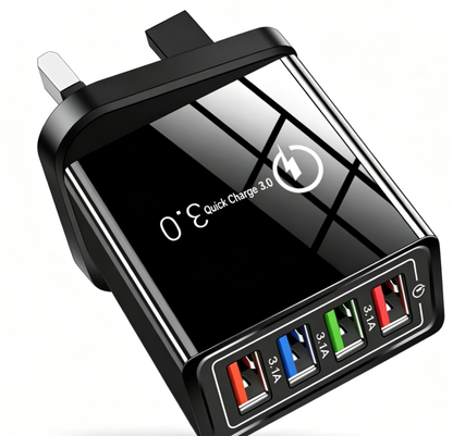 🔥Last Day 50% OFF - The Charger Big Tech Hates | 4-Port Quick Charge 3.0 + AI Performance Boost