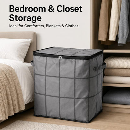 🏠Extra Spacious Zippered Storage Bag Saves Closet Space