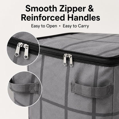 🏠Extra Spacious Zippered Storage Bag Saves Closet Space
