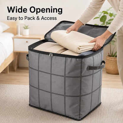 🏠Extra Spacious Zippered Storage Bag Saves Closet Space