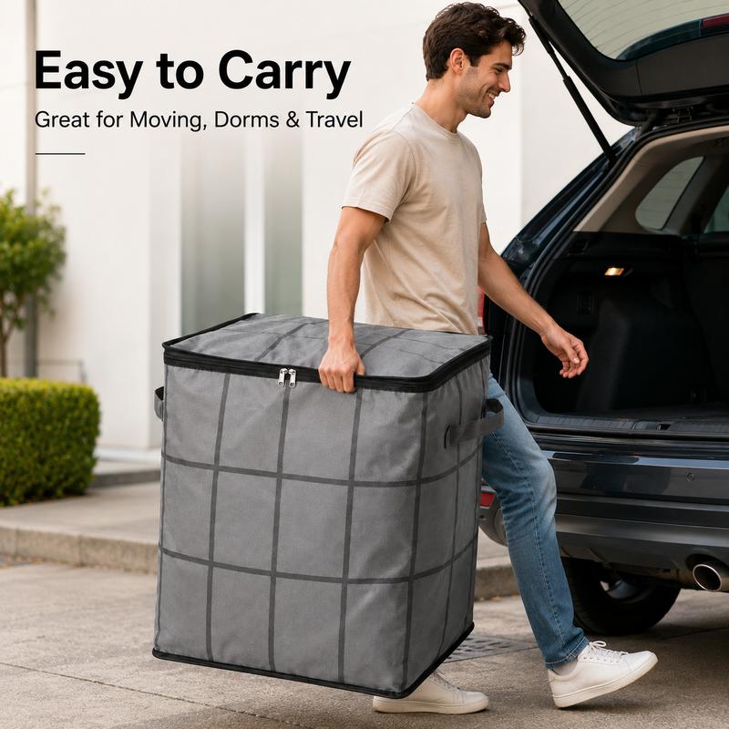 🏠Extra Spacious Zippered Storage Bag Saves Closet Space