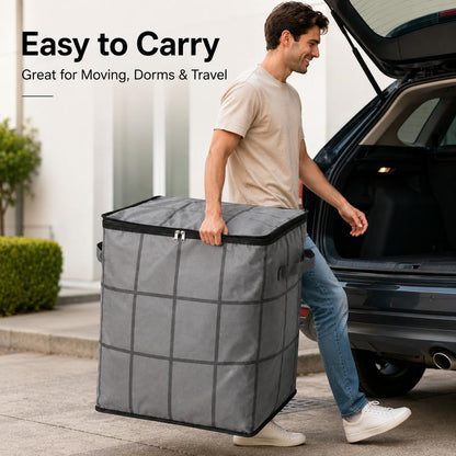 🏠Extra Spacious Zippered Storage Bag Saves Closet Space